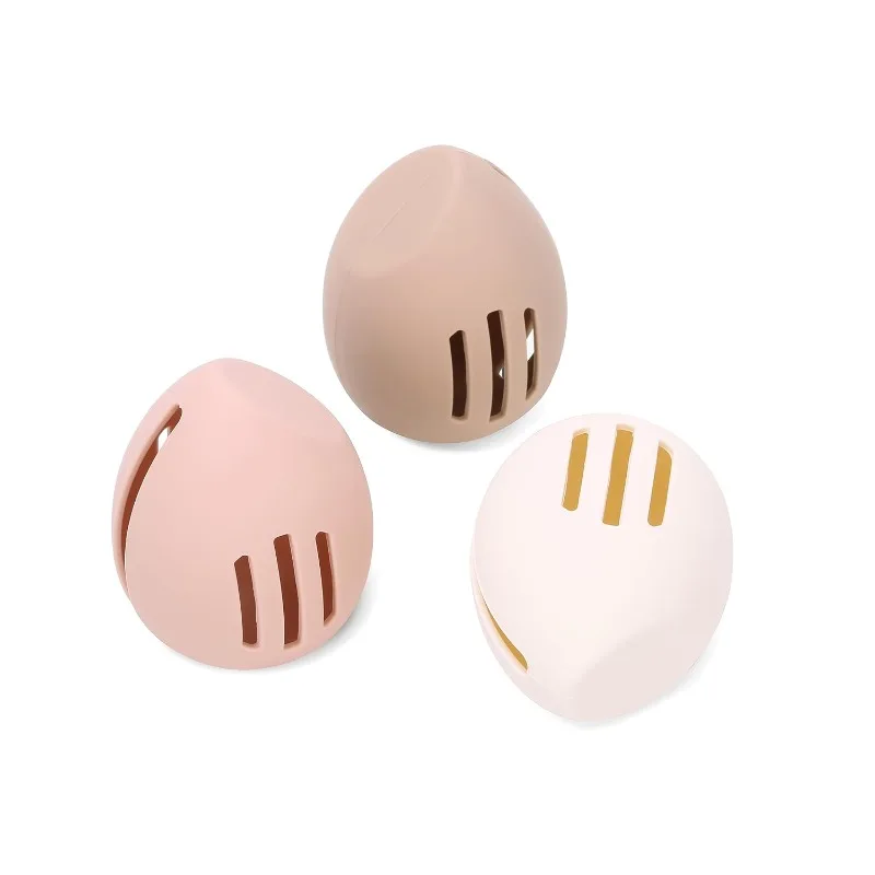 Beauty Makeup Sponge - حقيبة تخزين بيضة تجميل سيليكون قابلة