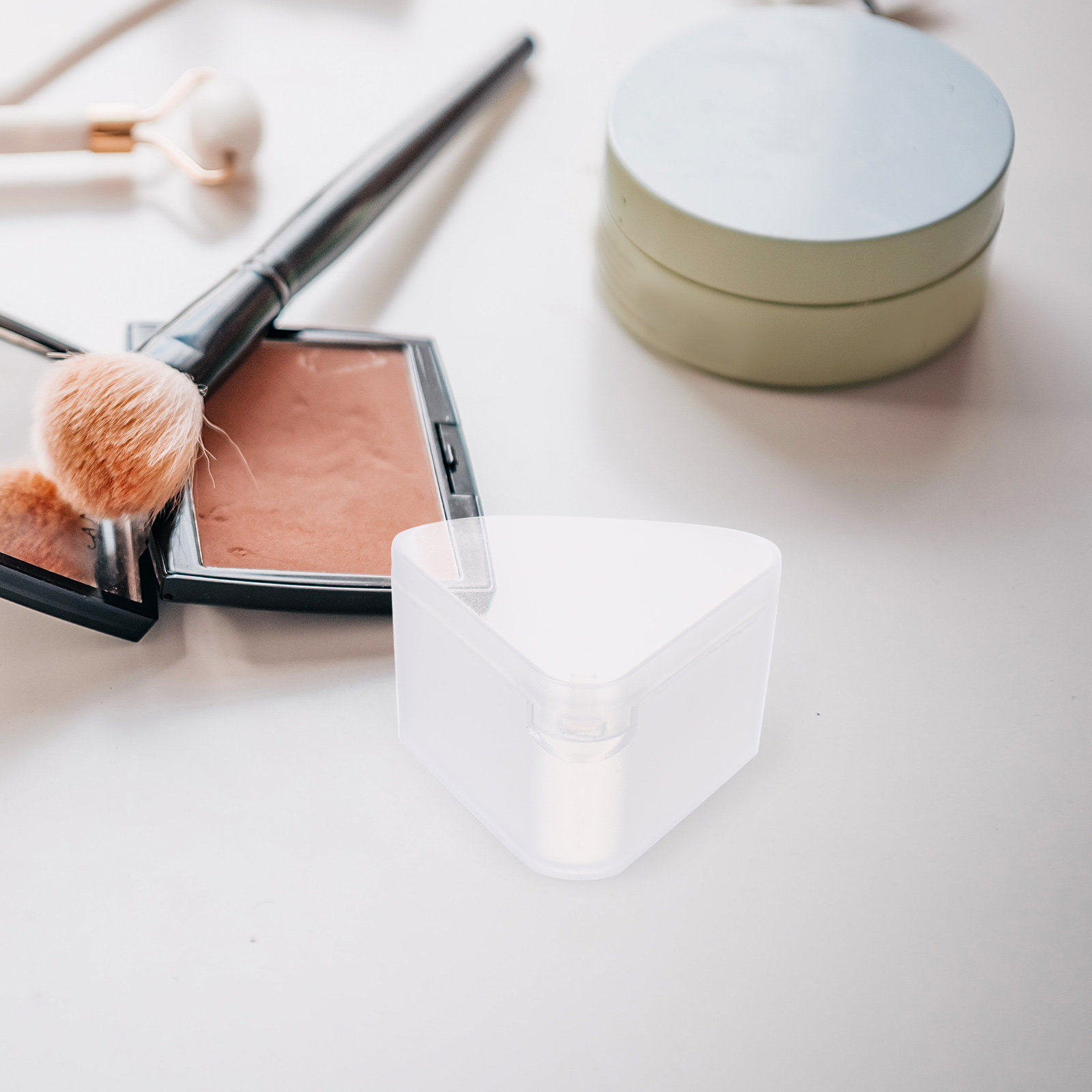 Beauty Makeup Sponge - 6 قطع حافظة إسفنج مكياج مثلثة
