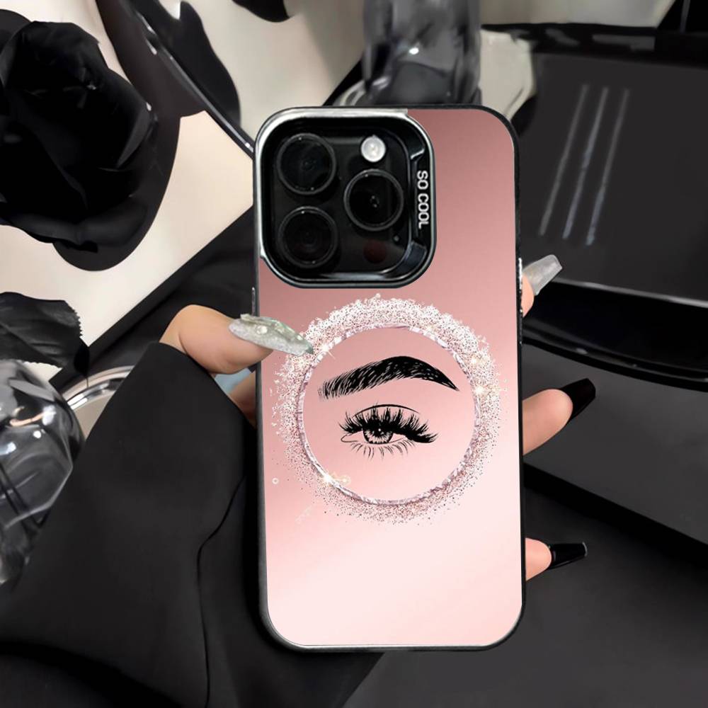 Beauty Of Makeup Quotes - غطاء هاتف بتصميم رموش وحواجب لمكياج