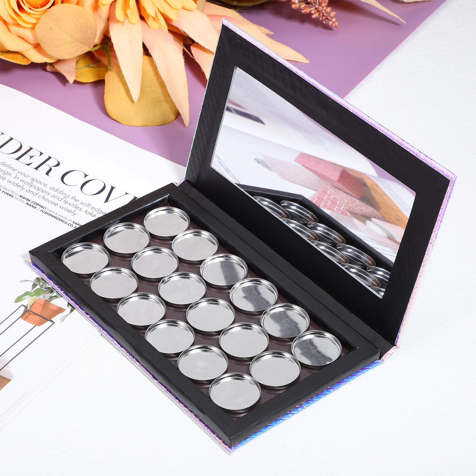 طقم واحد من علبة مكياج مغناطيس - مراجعة Eyeshadow Palette وسعره