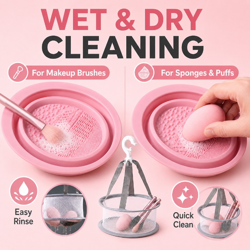 وعاء تنظيف فرش المكياج من السي - مراجعة Beauty Makeup Sponge وسعره
