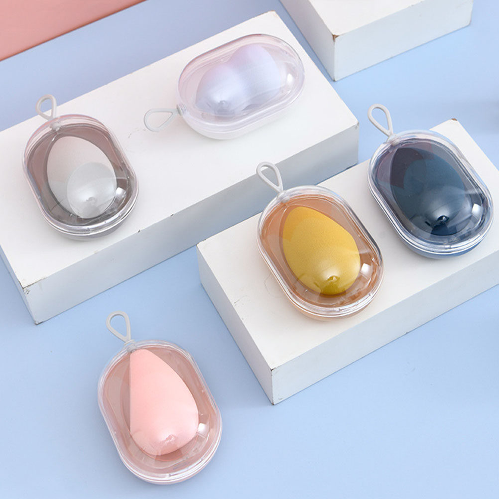 4 قطع من صناديق تخزين إسفنج ال - مراجعة Beauty Makeup Sponge وسعره