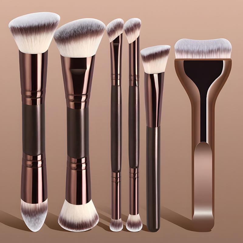 مجموعة فرش مكياج للوجه برأسين، - مراجعة Ms Beauty Makeup وسعره