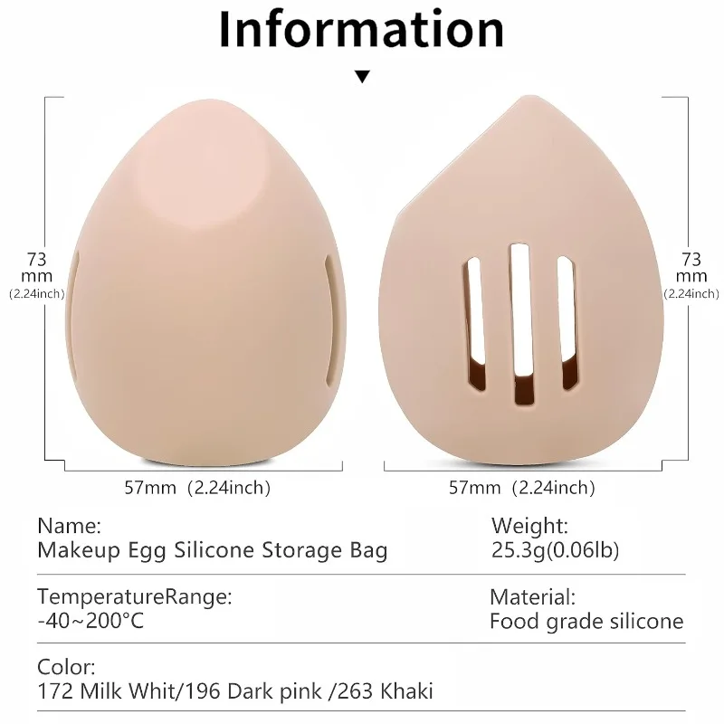 حقيبة تخزين بيضة تجميل سيليكون - مراجعة Beauty Makeup Sponge وسعره