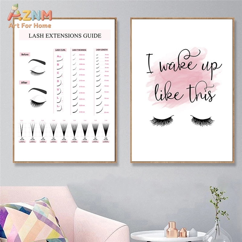 لوحة فنية جدارية من القماش لتع - مراجعة Beauty Of Makeup Quotes وسعره