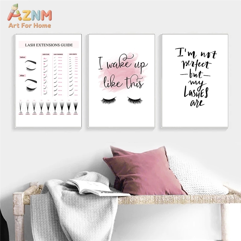 لوحة فنية جدارية من القماش لتع - مراجعة Beauty Of Makeup Quotes وسعره