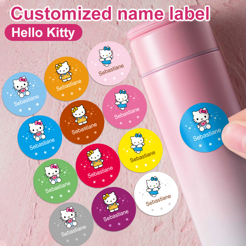 ملصقات اسم Hello Kitty المخصصة - مراجعة Beauty And Makeup Quotes وسعره