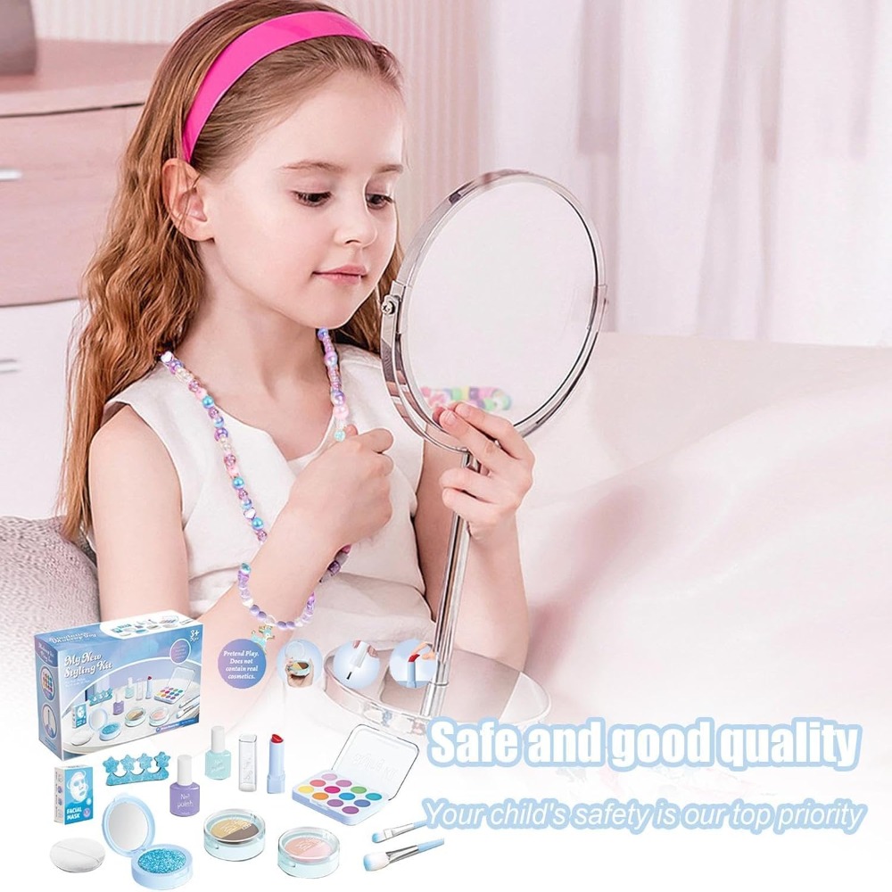 مجموعة ألعاب صالون التجميل للأ - مراجعة Beauty Makeup Kit For Girls وسعره
