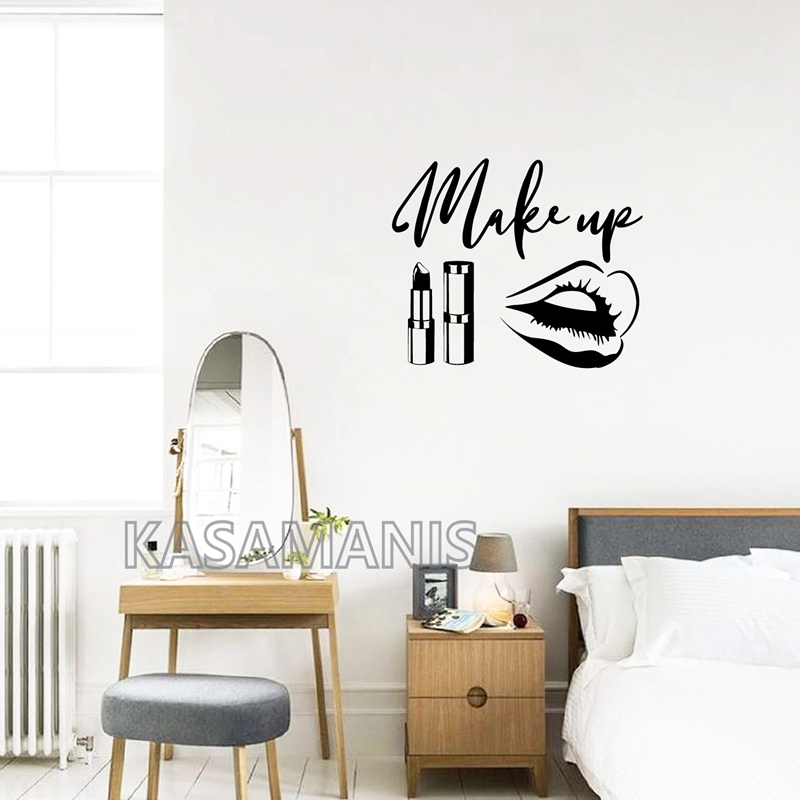 ماكياج إقتباس ملصقات فنية جدار - مراجعة Beauty Of Makeup Quotes وسعره