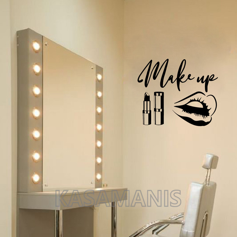 ماكياج إقتباس ملصقات فنية جدار - مراجعة Beauty Of Makeup Quotes وسعره